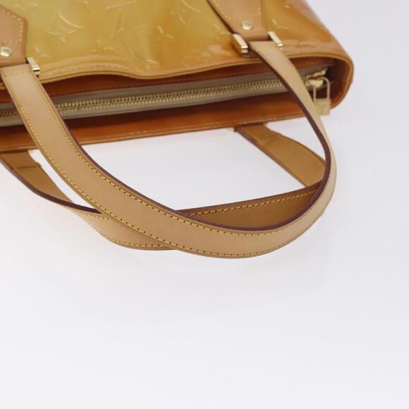 LOUIS VUITTON Monogram Vernis Houston Hand Bag Beige M91004 - Picture 7 of 16